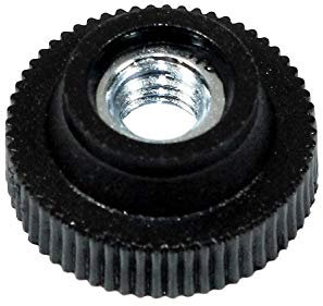 SN-TEC Rändelmutter/Rundmutter aus Kunststoff mit Stahlgewinde - M6 (10 Stück)