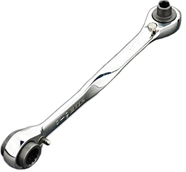 SEIWEI Twin Ended Reversible Ring Ratchet Spanner Double Box End Wrench Twist 4 in 1 Chrome Alloy Steel 4-5mm 6-8mm