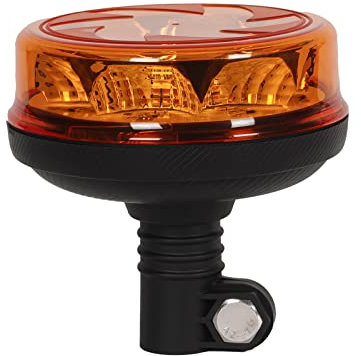 AOHEWEI LED Warning Beacon Light Amber, 4 Flashing & 2 Rotating Patterns 12/24V 16Pcs Led Strobe Lamp for Agricultural Machines Commercial Vehicle School Bus Tractor Excavators Truck