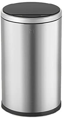 Pattumiera da cucina Pattumiera a induzione automatica for uso domestico da 12 litri Pattumiera intelligente in acciaio inossidabile con coperchio for soggiorno Cucina camera da letto Home Office - De