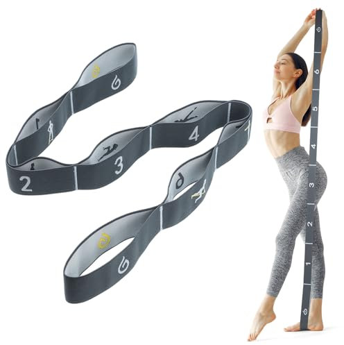 Elastique Musculation, Elastique Sport 8 Niveaux de Forces Bande Elastique Musculation, Bande de Résistance Bande Elastique Fitness pour Entraînement Gym Fitness Pilates Yoga