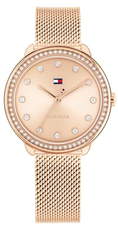 Tommy Hilfiger Demi Collection Analog Watch for Women with Stainless Steel Bracelet