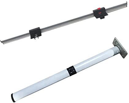 PACUM Wohnmobil-Zubehör RV Klapptisch Beine Abnehmbarer Außen Aluminiumlegierung Wohnwagen Zubehör Reiseanhänger Home Camper Van Reisemobil für Wohnmobile (Color : Adjustable, Size : 1 UK)