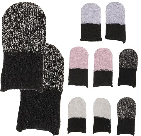 KITANDOVE 5paare Gaming Finger Sleeves Atmungsaktive Elastische Fingerhüllen Für Mobile Spiele Rutschfest Schweißresistent Teiliges Geeignet Für Fingergrößen Verbessert Spielerlebnis