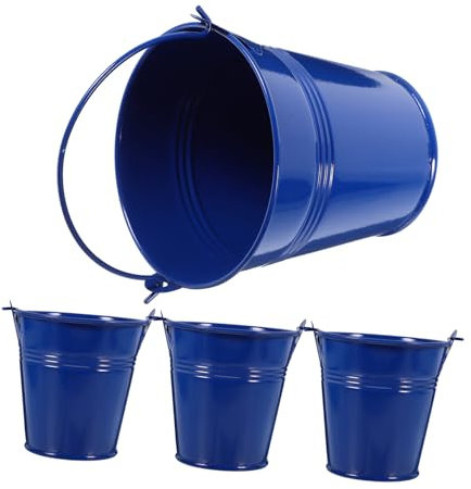 Cabilock 4stücke Kleine Eiseneimer Mit Griff Für Blumenarrangements Partys Und Dekoration Robust Und Vielseitig Einsetzbar Für Innen Und Außenbereich