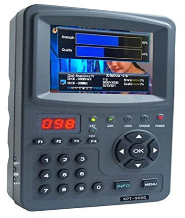 Buscador de satélite, medidor de señal, Buscador de satélite digital Buscador y monitor de satélite multifuncional de mano TFT LED de 3,5 pulgadas KPT-968G para ajustar la antena parabólica de TV