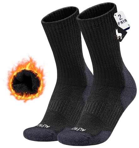 MAGISDU Calze Termiche Donna Uomo 2 Paia Lana de Alpaca Invernali Calzini Termici Calde Caldi Pesanti Ciclismo Trekking Running Sci Sportive Taglie 35-53