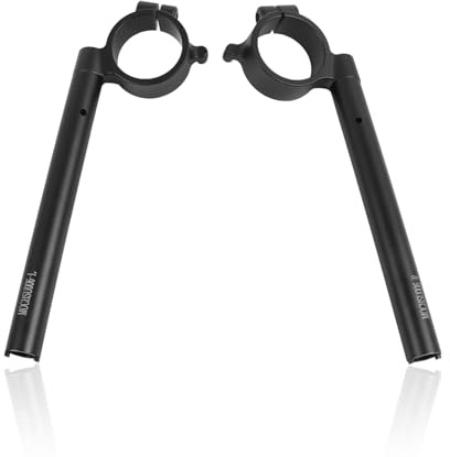 HAONEL 49mm Clip On Handlebars Replacement for Suzuki GSXR750 GSXR600 GSX-R 600 750 2011-2020 2021 2022 2023 2024 2025 Left & Right Aluminum Motorcycle 7/8 Clip On Fork Tube Handlebars