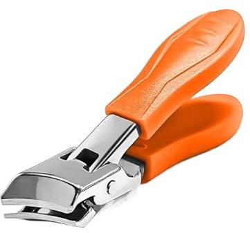 Tijeras de uñas, tijeras de uñas antisalpicaduras | Tijeras de uñas de apertura ancha inclinadas, antisalpicaduras, herramientas de manicura y para uñas sin deslizamiento para hombres, para