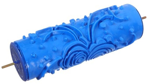 Operitacx Pintura Con Patrón Floral De Goma Azul Herramienta Duradera Para Estampado De Paredes y Decoración Diy De Pegamento Rubber Para Pintar Diferentes Texturas Hogar