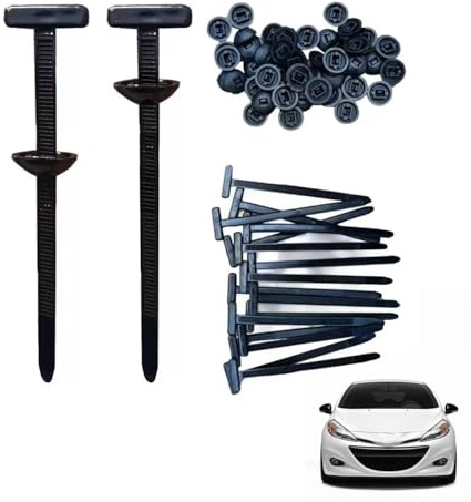 Auriselle 50 Unidades Universales De Nailon para Bridas de Cables Automático, 90 MM Plástico Bridas Multiusos Para Reparación De Automóviles, Arreglos Rápidos y Uso Diario, Negro