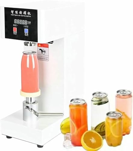 Automatic Can Sealer Machine for Plastic Bottles, Glass, and Tin Cans - Efficient Sealant Closing Solution for Commercial Use