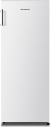HEINNER Gefrierschrank HFF-HS165E++, 165 L, Energieklasse E, freistehend, mechanische Steuerung, einstellbarer Thermostat, 5 Gefrierfächer, manuelle Abtauung, wechselbare Tür, Weiß