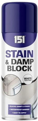 PEBBLE HUG White Stain & Damp Block Spray, Fast-Drying Formula, Easy-to-Apply, DIY Projects, Interior and Exterior Use, Perfect for Concrete, Plaster, Brick, Home Renovation, 400ml (1 Pcs)