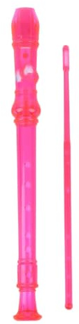 Vuxeninspelare Plastblockflöjt Med Sammetsväska Sex Hål Och Åtta G Typ Sopran Nybörjare Vuxen Instrument(Pink)