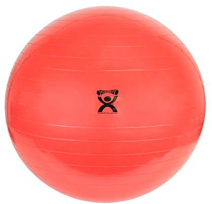 CanDo Gymnastikball - Trainingsball - Sitzball, Durchmesser 75 cm, rot