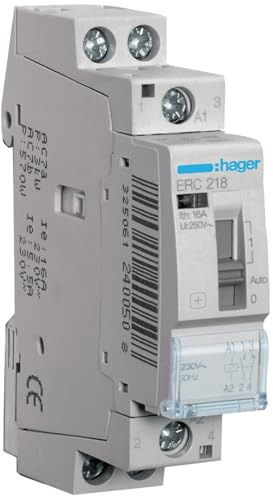 Hager ERC218 Installationsrelais 16A, 1S+1Ö,230V