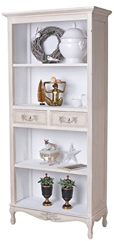 Nostalgie Regal Büroschrank Landhausstil Schrank Antiklook Bücherregal Büroregal HMD301 Palazzo Exklusiv