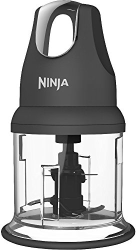 Ninja Food Chopper Express Chop with 200-Watt, 16-Ounce Bowl for Mincing, Chopping, Grinding, Blending and Meal Prep (NJ110GR), Gray