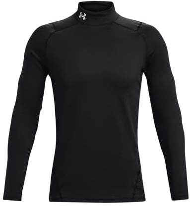 Under Armour Men's ColdGear Armour Fitted Mock, Black (001)/White, XX-Large