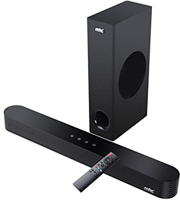 FURUIWUFENG Altavoz Bluetooth Sistema de Sonido de Cine en casa de 120W 2.1 televisor Barra de Sonido de Altavoz Bluetooth con Soporte de subwoofer óptico Auxiliar Coaxial RCA USB Altavoces pc