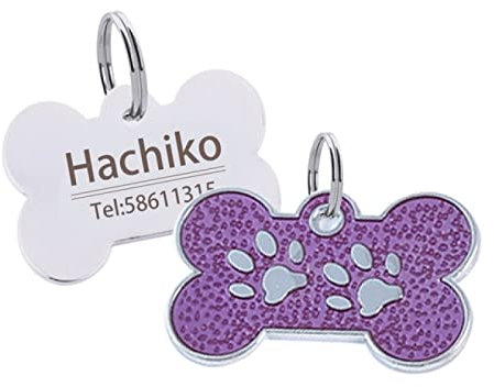 Dog ID Tag Engraved Personalized Metal Pet Dog Tags Custom Puppy Cat ID Name Tags Collar Accessories For Dogs Necklaces Pendants,7,L