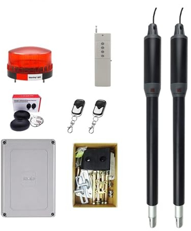 Apriporta automatico Controller WiFi Attuatore lineare elettrico Motore da 300 kg Sistema di apertura automatica del cancello a battente con KIT a doppio braccio spesso ( Color : KIT A , Size : 1 )