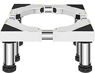 YHJZSM Base de Soporte para Lavadora Longitud/Ancho de la Base Ajustable 42-66 cm Base elevada Multifuncional para Lavadora Antivibración Silencio Secadora y Soporte para refrigerador Pre