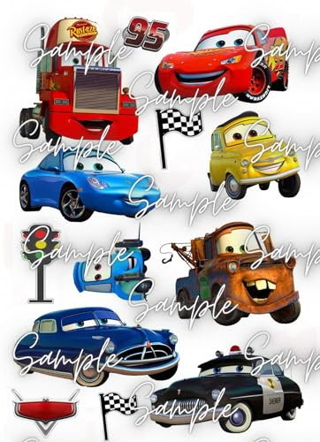 Essbare Tortenaufleger Cars Essbar Druck Design 3
