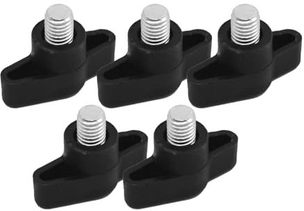 Mairuker Klemmschraubenknauf, M5 x 12, 304 Edelstahl, T-förmige Rändelschrauben, T-Flügelknöpfe, Rändelschrauben für schnelles Entfernen des Handspannknopfs, 10 Stück
