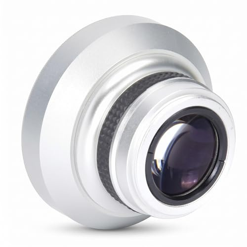 37mm 0.25X Super Fisheye Lens Additional Lens, Fish Eye Lens Phone, Silver Strong Applicability, for Macro Closeup for 37mm Caliber Camera Lenses