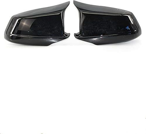 Generisch Spiegelabdeckungen for BMW 5er F10/F11/F18 Pre-Lci 11–13. Spiegelkappen, Ersatz-Seitenspiegelkappen, hintere Türflügel, Rückansicht(Bright Black)
