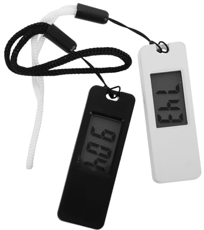 MAGICLULU Mini Digitale Uhr Schlüsselanhänger Leise Elektronische Taschenuhr Mit Klarem Display Für Studenten Rucksack Reise 2 Stück