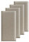 EUNEWR 3D Anti-Collision Wall Padding, 4PCS 40x20cm Self-Adhesive Soft Leather Padded Wall Panels, Shockproof Removable Wall Stickers for Kids Room, Bed Headboard, TV Walls & Nursery (Light Brown)