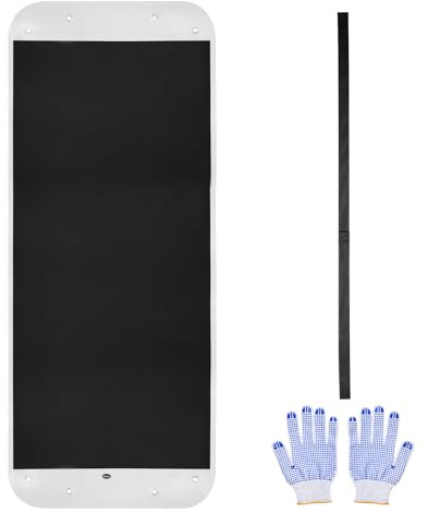 VEVOR Traîneau à Cerfs, 280x101,5 cm, Traîneau de Chasse Utilitaire en PE, Charge 725 kg, Traction Manuelle, Remorquage Compatible VTT UTV Tracteur, Tapis Transporteur pour Jardin, Pêche Glace, Bois