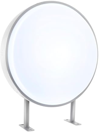 50cm Runde Vorspringende, LED Doppelseitige Runde Lichtbox, Leuchtbox Light Box Lightbox, LED Leuchtreklame Schild, Ladenschild Wasserdichte Doppelseitige Leuchtkasten