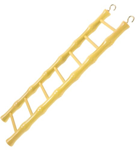 TOYANDONA Échelle pour Hamster et Perruche en Plastique Sûr 8,5 X 29,5 Cm, D'entraînement pour Cage Oiseaux, Échelle Suspendue pour Perroquets et Petits Rongeurs, Activité de Grimpe et Jeu