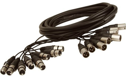 ah Cables KMCO5XFM8 Multicore Kabel 8 x XLR male auf 8 x XLR female 5 m