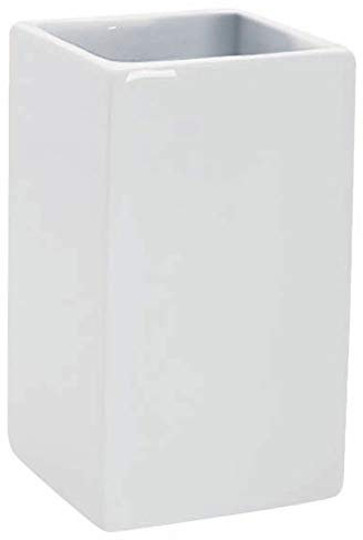 Spirella Gobelet Porcelaine Quadro Blanc