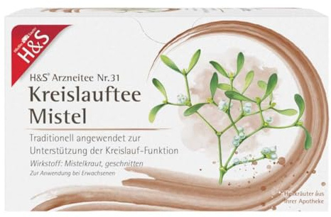 H&S Kreislauftee Mistel, 20 St. Filterbeutel