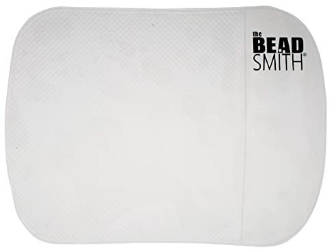 The Beadsmith Transparente klebrige Perlenmatte, 19,9 x 14 cm, Anti-Rutsch-Pad, Zubehör für Diamantmalerei, Juwelen, Perlen