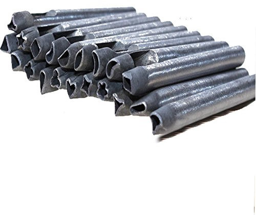 DOREKIN 6mm DIY geformtes Loch Locheisen Leder Handwerk Form Leder-Werkzeug mit 20 Styles