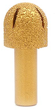 BE-TOOL Fraise à toupie galvanisée pour marbre, pierre, diamant, marbre, tige de 1,27 cm, outil de fraisage pour marbre, granit (1 pièce, 04)
