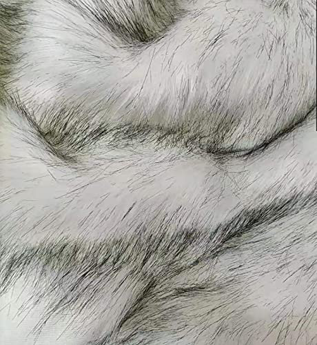 Yimihua Kunstpelz Stoff Plüschstoff Flauschiger Stoff für Kostümmode Teppiche Requisiten Kulissen Cosplay Stuhldekoration 170x50cm,4cm Langfloriges