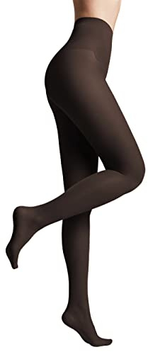 Conte elegant seidige Damenstrumpfhose mit verstärktem Höschen - BIKINI 40 DEN - Feinstrumpfhose Damen Strumpfhose extrem elastisch - Farbe Schwarz Größe 3