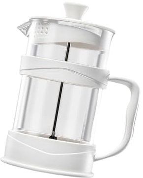 Qianly Cafetière et théière française, Bouilloire à Piston, théière épaissie, cafetière en Verre pour Bureau et Camping, 800 ML