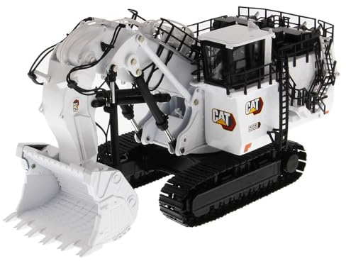 Caterpillar Diecast Masters 85653 Mining Bagger with Front Shovel in White, Coal Version Cat 6060FS, échelle 1:87, env. 10,5 x 11,5 x 23,5 cm, à partir de 14 Ans