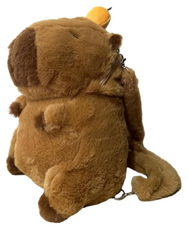 #N/A/a Carpincho Mochila Bolso de Hombro Lindo Juguete de Peluche de Dibujos Animados para Viajes Mujeres Adultos