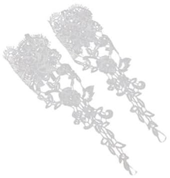 Holibanna Paar Fingerlose Spitzenhandschuhe Mit Strass Braut Zur Hochzeitsfeier Ellenbogenlang