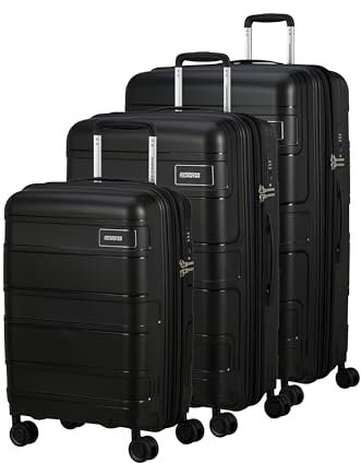 American Tourister Skymax - Kofferset 3-teilig, Schwarz (Bass Black)